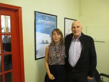 Barbet Schroeder with Anne-Katrin Titze on Nelly Quettier: "She's a great editor."